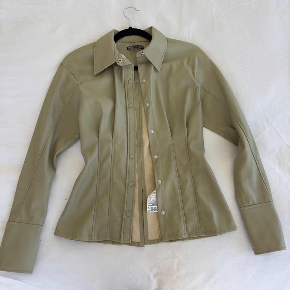 Zara leather top